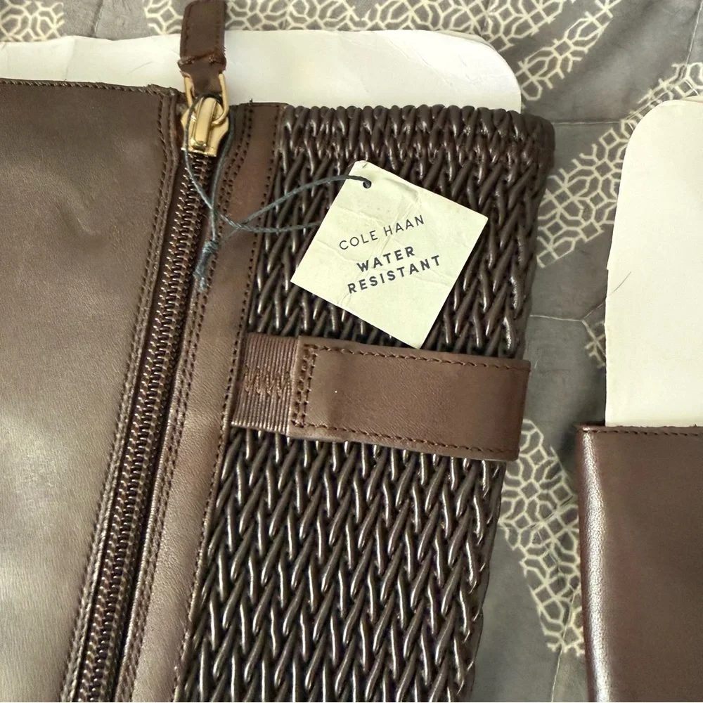 Cole Haan Chesley Leather Knee High Equestrian Boot NWOB Sz 7B Ret $300